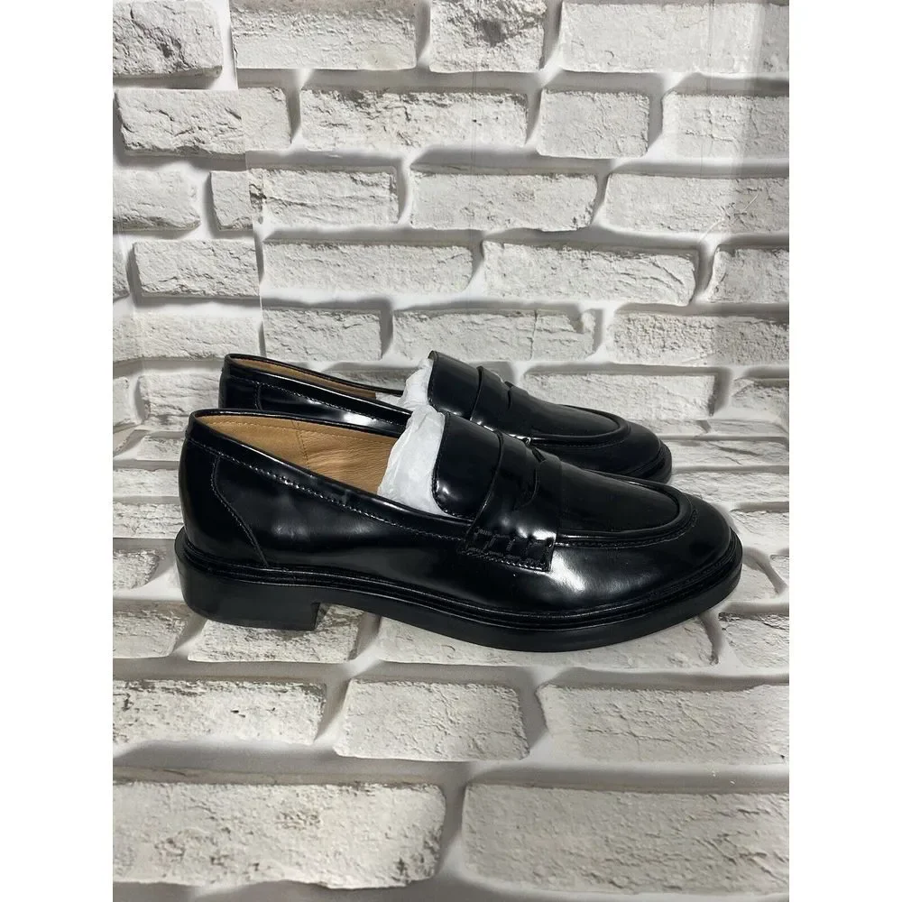 Madewell Womens The Vernon Loafer in‎ True Black Size 10